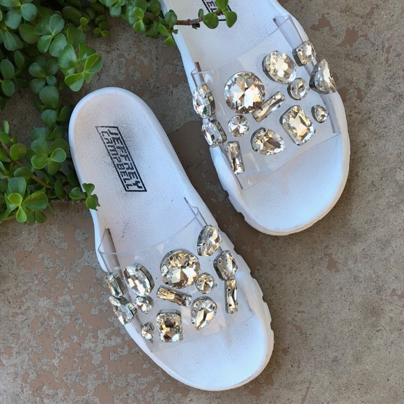 clear slides with jewels